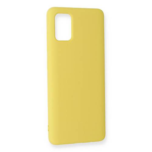Galaxy A51 K�l�f Nano i�i Kadife Silikon - Sar�