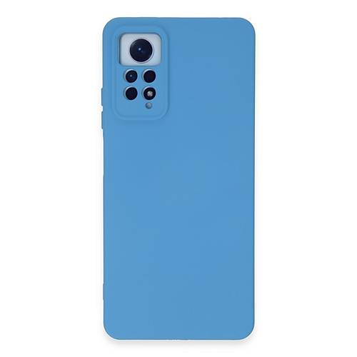 Redmi Note 12 Pro 4G K�l�f Nano i�i Kadife Silikon - Mavi