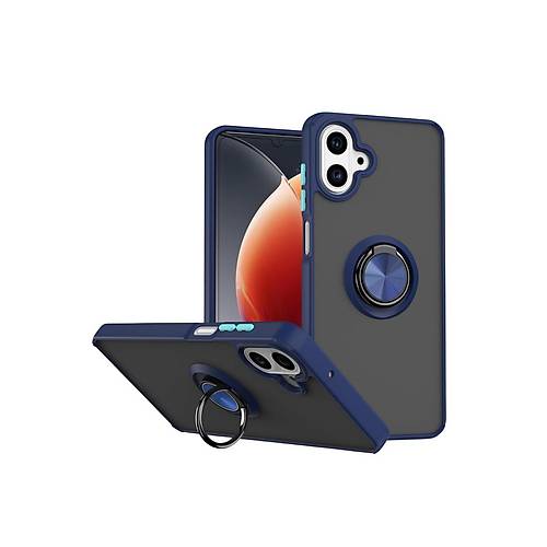 Galaxy A07 4G Montreal Y�z�kl� Silikon Kapak - Lacivert
