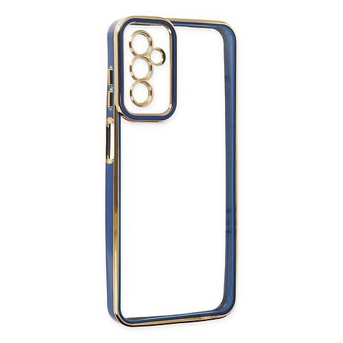 Galaxy M23 K�l�f Liva Lens Silikon - Mavi