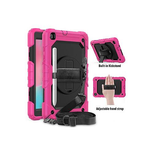 Galaxy T290 Tab A 8 K�l�f Pars Tablet Kapak - Pembe