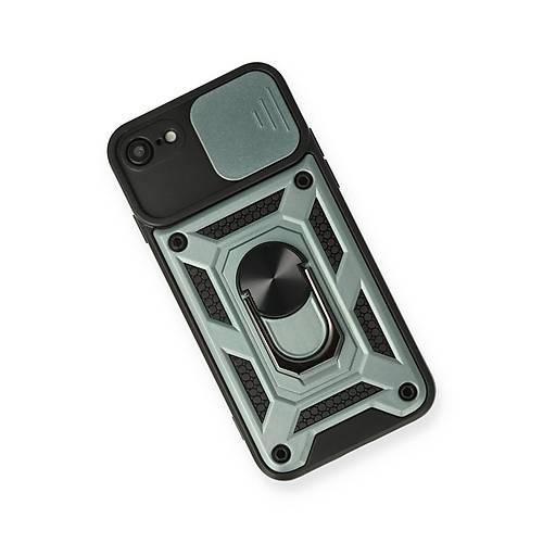 iPhone 7 K�l�f Pars Lens Y�z�kl� Silikon - Ye�il