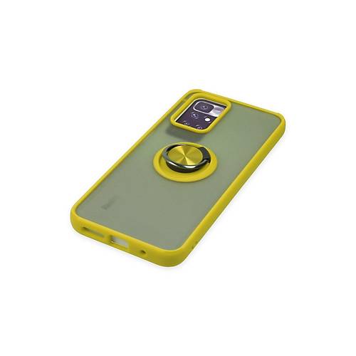 Redmi 10 2022 K�l�f Montreal Y�z�kl� Silikon Kapak - Sar�
