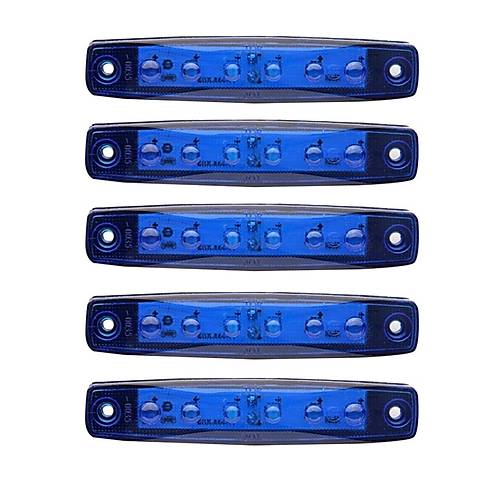 Mavi Parmak Led Dorse Lamba 6 Ledli 12-24V 5'li