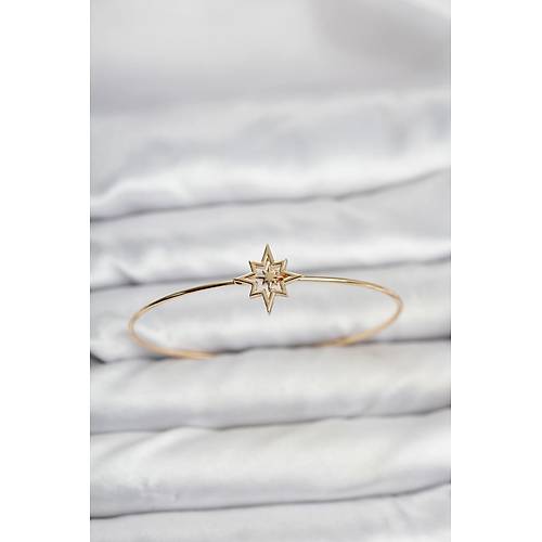 Kutup Y�ld�z� Model Gold Renk Bileklik