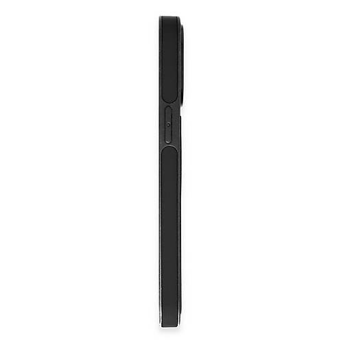 iPhone 15 Pro Max K�l�f Ozzi Magsafe Deri Kapak - Siyah