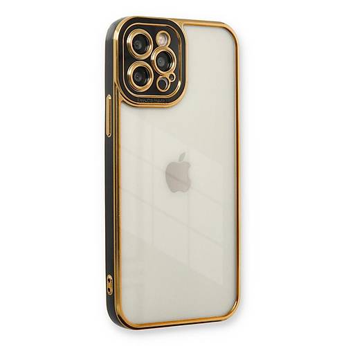 iPhone 12 Pro K�l�f Liva Lens Silikon - Siyah