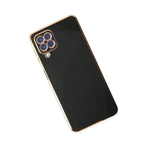 Galaxy A12 K�l�f Volet Silikon - Siyah