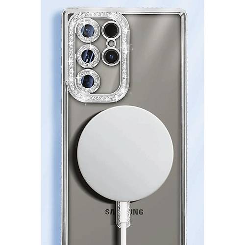 Galaxy S25 Ultra K�l�f Joke Simli Magneticsafe K�l�f - Siyah
