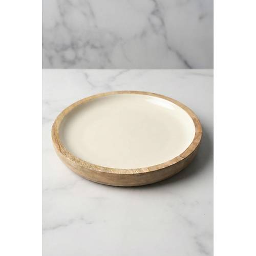 Mango Agac� Pasta Taba�� & Sunum Taba�� 20 Cm Krem