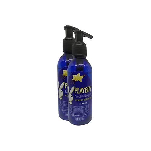 Playboy Pure Edible Massage Oil 120Ml Vanilya Aromal� Masaj Ya�� 2 Adet