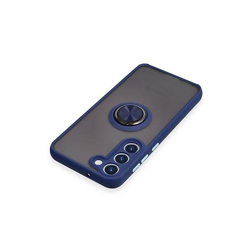 Galaxy S23 Plus K�l�f Montreal Y�z�kl� Silikon Kapak - Lacivert
