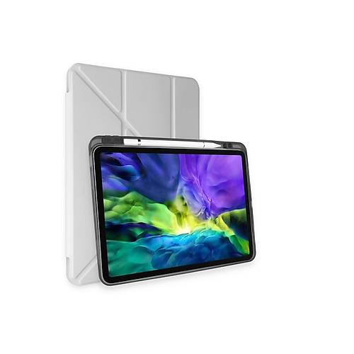 iPad Pro 11 (2018) K�l�f Kalemlikli Mars Tablet K�l�f� - Gri