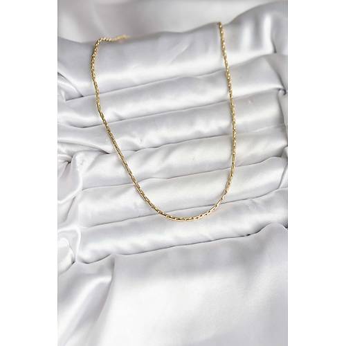 14K Gold Renk Kaplama �nce Zincir Model CM Kad�n Kolye