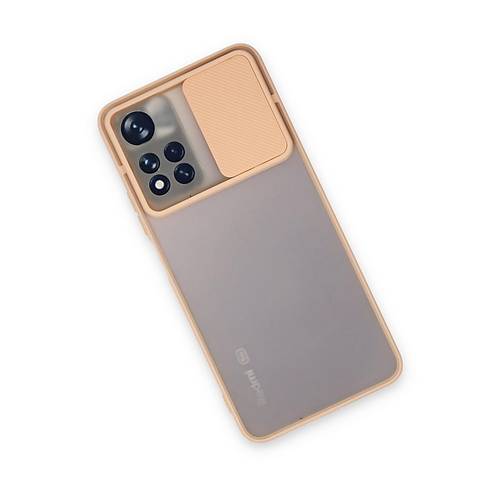 Redmi Note 11 Pro Plus 5G K�l�f Palm Buzlu Kamera S�rg�l� Silikon - Pembe