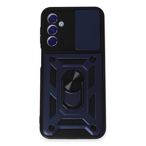Galaxy M34 5G K�l�f Pars Lens Y�z�kl� Silikon - Lacivert