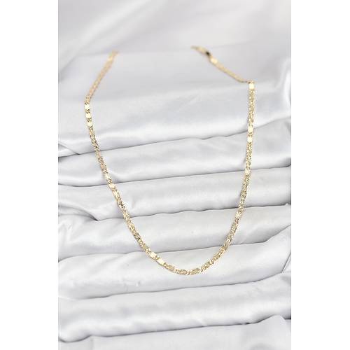 CM 14K Gold Renk Lazerli Zincir Model Kad�n Kolye