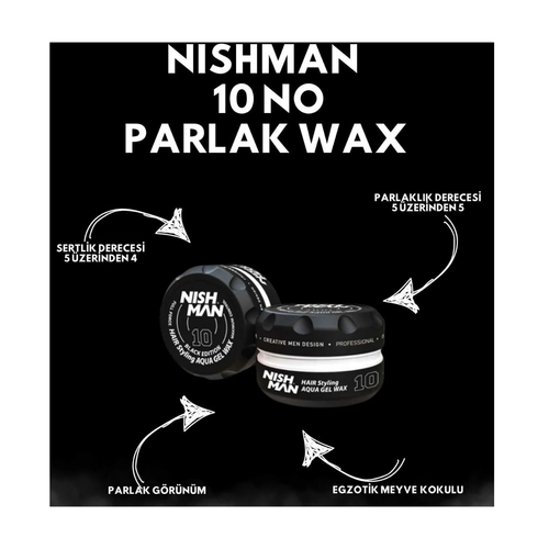 Nishman Full Force Maximum Control Jel Parlak Wax 10 150 Ml
