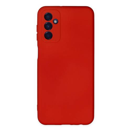 Galaxy M23 K�l�f Nano i�i Kadife Silikon - K�rm�z�