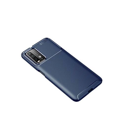 Redmi 9T K�l�f Auto Focus Karbon Kapak - Lacivert