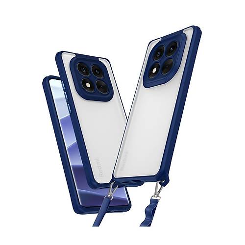 Redmi Note 14 Pro 5G K�l�f Penta Silikon K�l�f - Lacivert