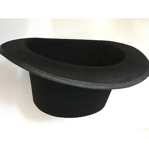 Yeti�kinler ��in Siyah Renk Ringmaster Sihirbaz �apkas� F�tr �apka 15 cm