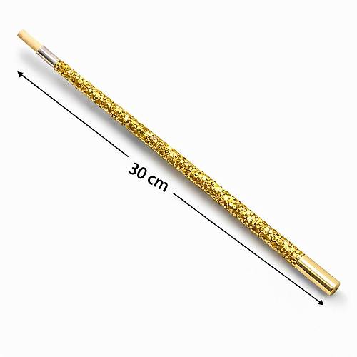 30 cm Alt�n Gold Payetli Sigara Tutaca�� � 1920�ler Gatsby Parti Aksesuar�