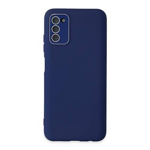 Galaxy A03S K�l�f Lansman Glass Kapak - Sky Blue