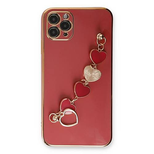 iPhone 11 Pro K�l�f Esila Silikon - K�rm�z�