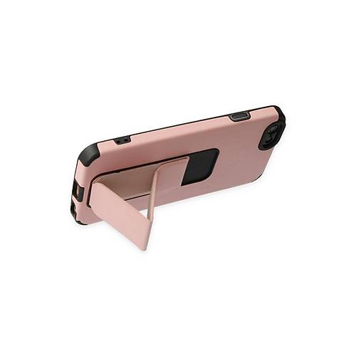 iPhone 6 K�l�f Mega Standl� Silikon - Pudra