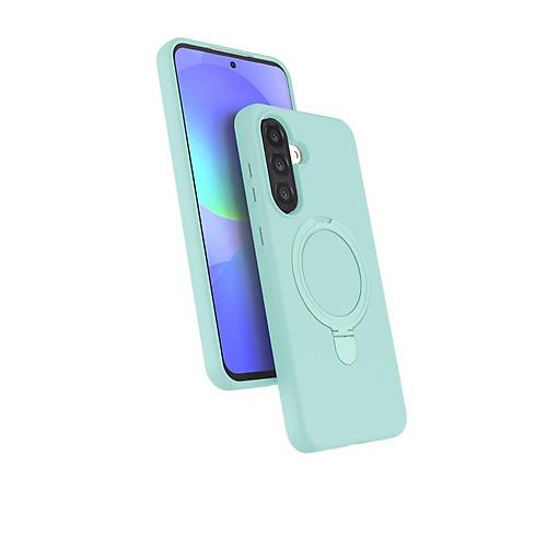 Galaxy A56 Regal Magsafe Standl� Kapak - Su Ye�ili