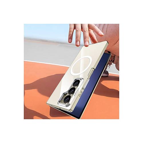 Galaxy Z Fold 6 Crystal Magsafe Kapak - �effaf