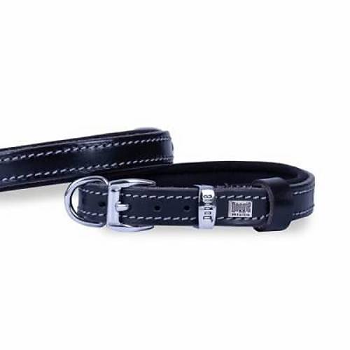Konfor Deri K�pek Boyun Tasmas� Siyah 1,5x25 30 Cm