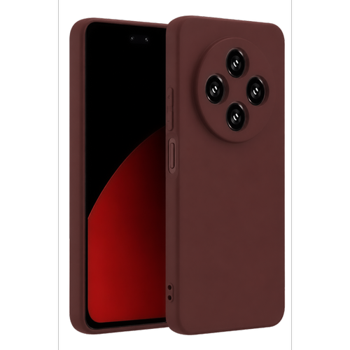 Redmi 14C K�l�f First Silikon - Bordo