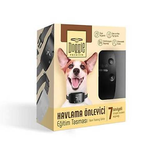 Premium Havlama �nleyici K�pek E�itim Tasmas� Siyah