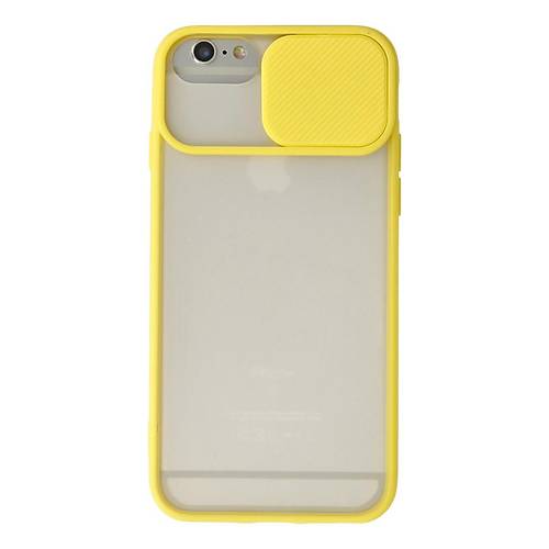 iPhone 6 K�l�f Palm Buzlu Kamera S�rg�l� Silikon - Sar�
