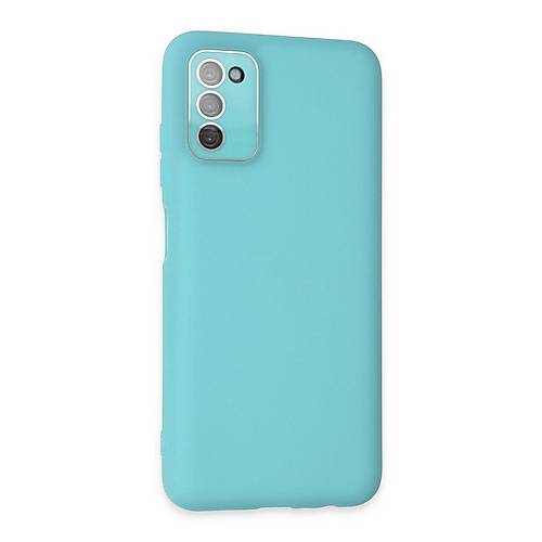 Galaxy A03S K�l�f Lansman Glass Kapak - Turkuaz