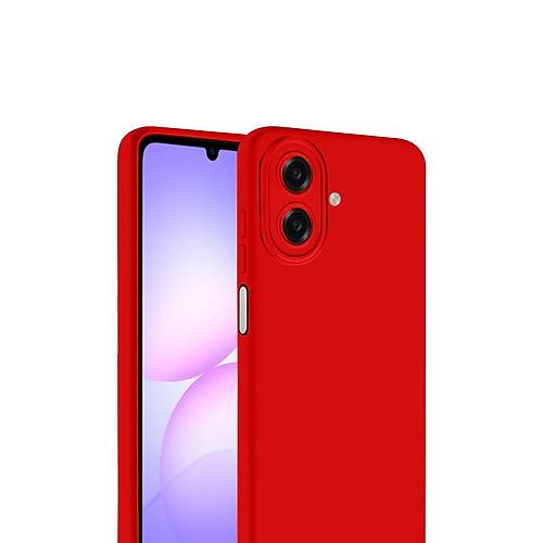 Galaxy A07 4G Nano i�i Kadife Silikon - K�rm�z�