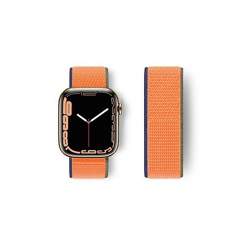 Watch 38mm Has�rl� C�rtc�rtl� Kordon - Lacivert-Turuncu