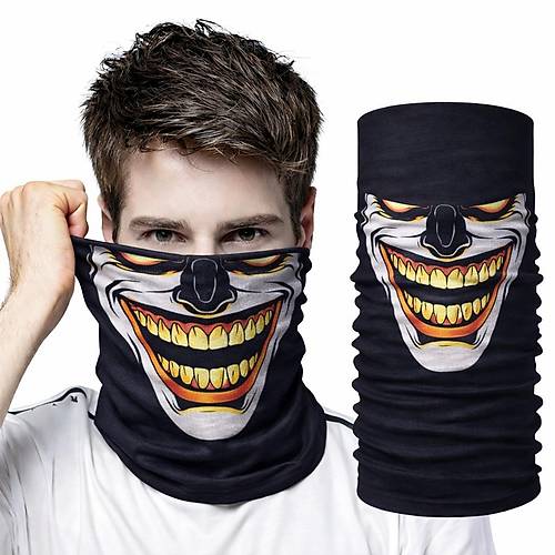 Joker G�l��l� Baf Maske � �ok Ama�l� Boyunluk Bandana 3 No