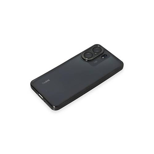 Redmi 13C K�l�f Razer Lensli Silikon - Siyah
