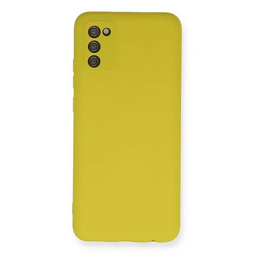 Galaxy A02S K�l�f Nano i�i Kadife Silikon - Sar�