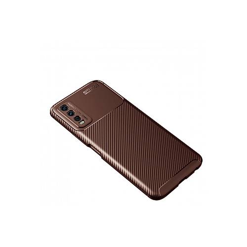 Y11S K�l�f Auto Focus Karbon Kapak - Kahverengi
