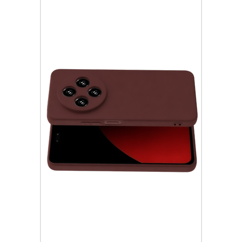 Redmi 14C K�l�f First Silikon - Bordo