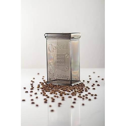 Akrilik F�me �eker Kahve �ay Kavanozu 500 Ml (Vakum Kapak )