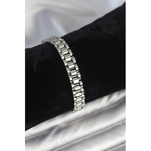 316L �elik G�m�� Renk 9 mm Kal�nl�k Erkek Bileklik