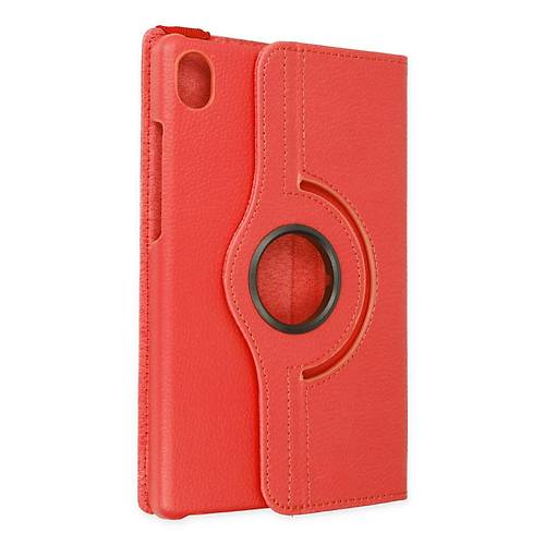 Tab M8 K�l�f 360 Tablet Deri K�l�f - K�rm�z�