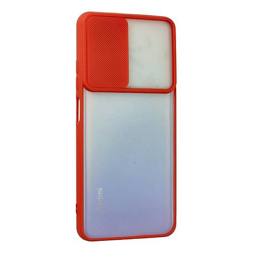 Redmi Note 11 K�l�f Palm Buzlu Kamera S�rg�l� Silikon - K�rm�z�