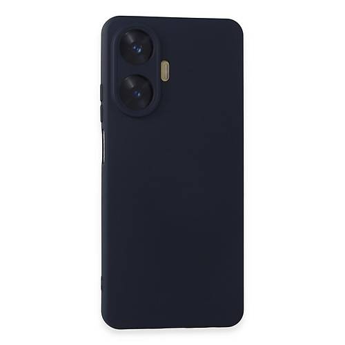 Realme C55 K�l�f Nano i�i Kadife Silikon - Lacivert