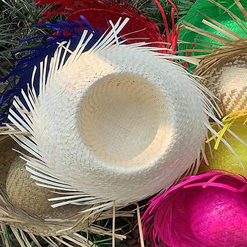 Tropikal Parti Beyaz Has�r Hawaii �apkas� 13x36 cm